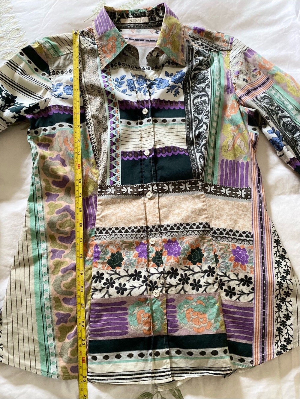 Etro Cotton Blouse Made in Italy Size EU 42 US Small - Picture 9 of 13